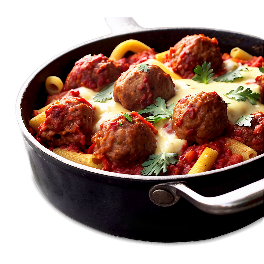 Meatball Pasta Bake Png 06242024