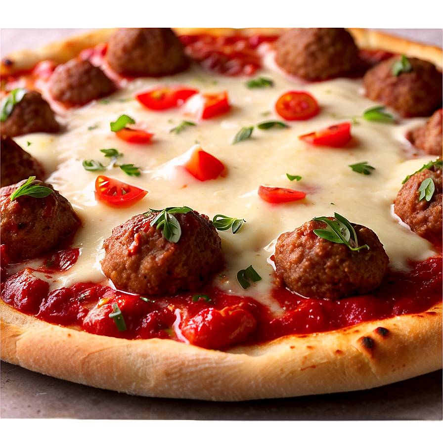 Meatball Pizza Topping Png 06242024