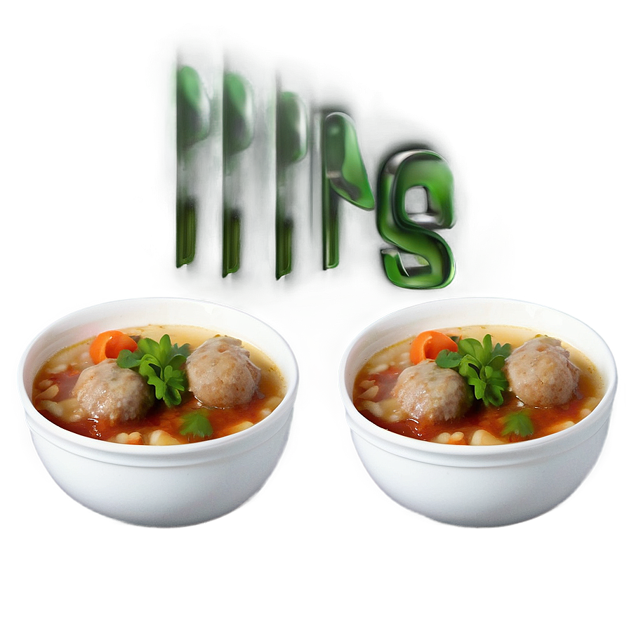 Meatball Soup Digital Artwork