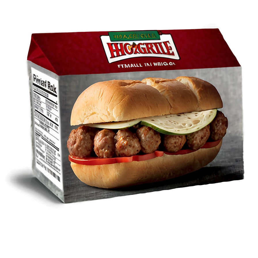 Meatball Sub Sandwich Packaging