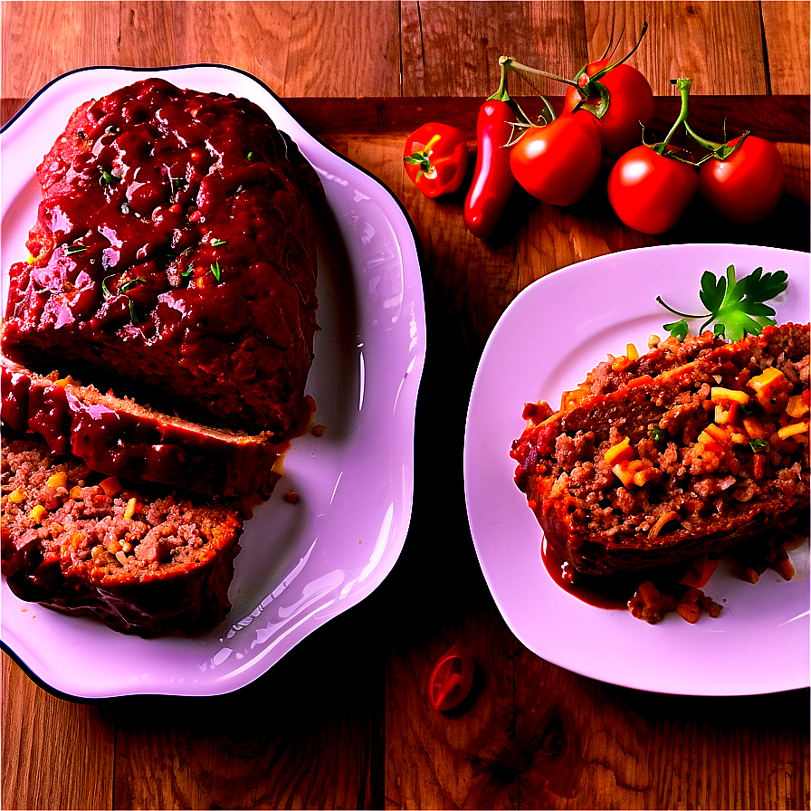 Meatloaf With Bbq Filling Png 16