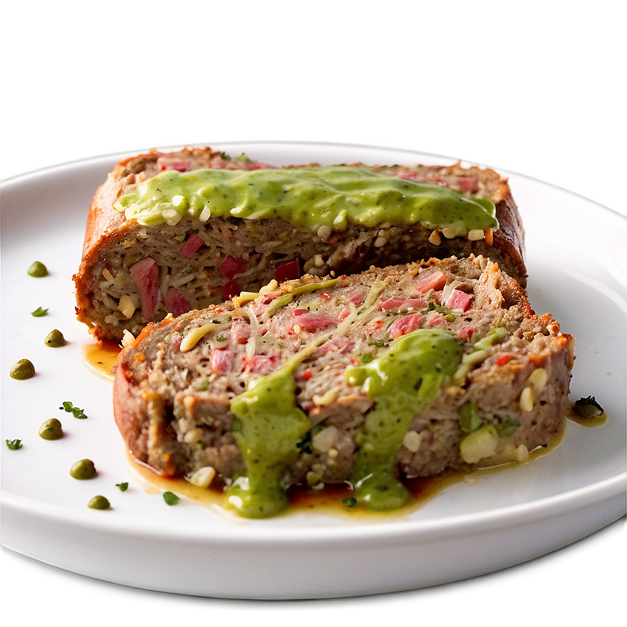 Meatloaf With Pesto Twist Png Eqy92