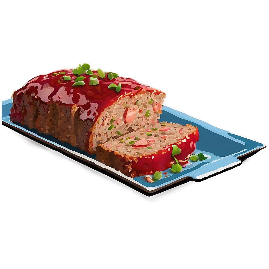 Meatloaf With Tangy Sauce Png 06272024