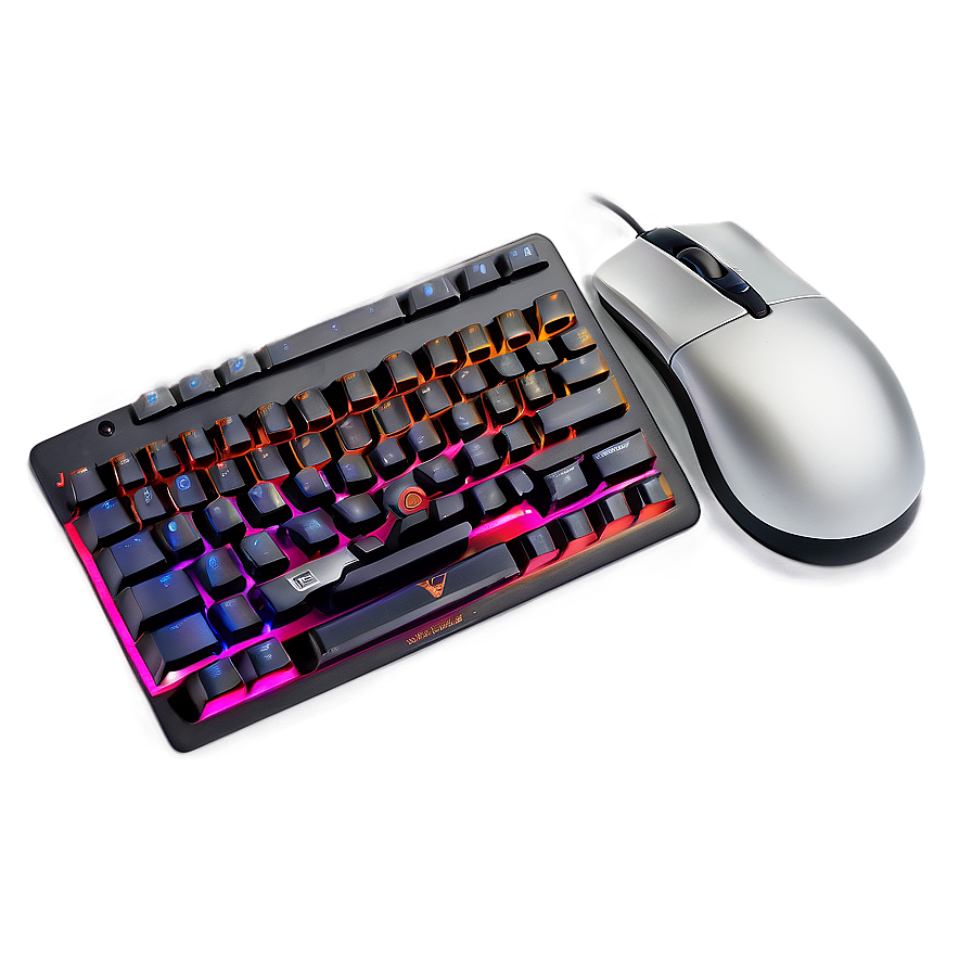 Mechanical Keyboard And Rgb Mouse Png Kus40