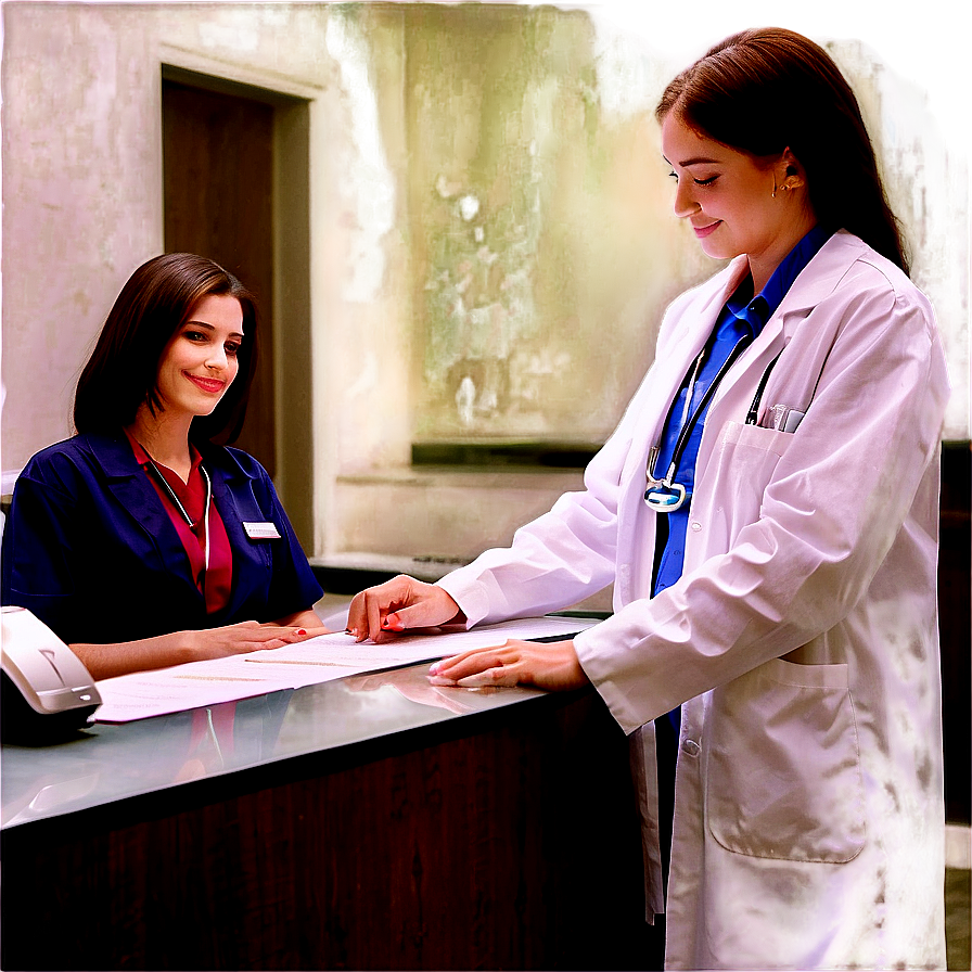 Medical Receptionist Picture Png 47