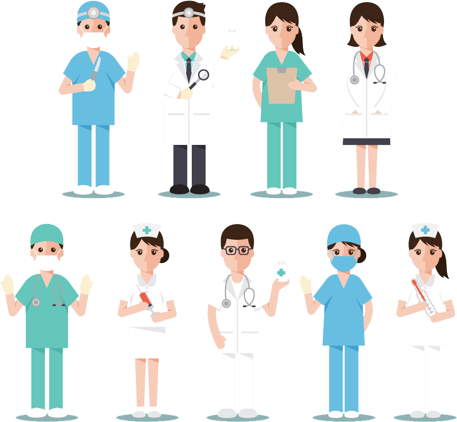 Medical Staff Variety Illustration