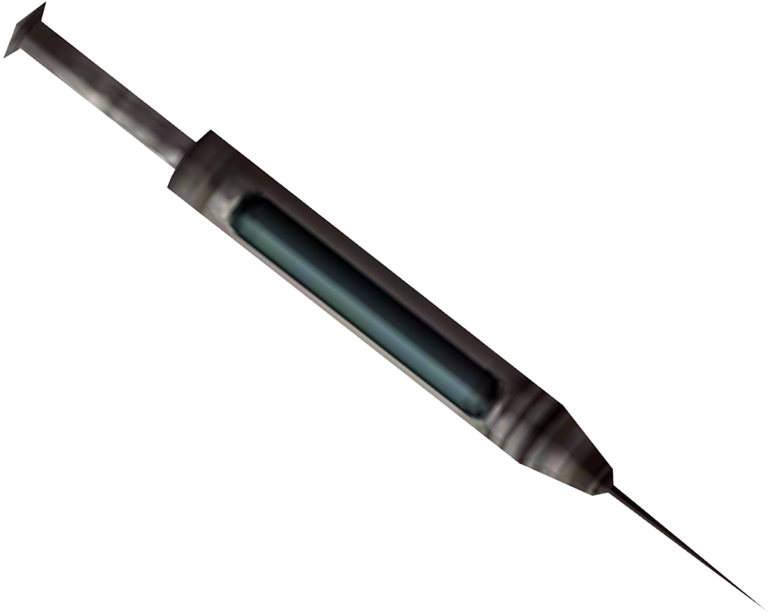 Medical Syringe Isolated Background