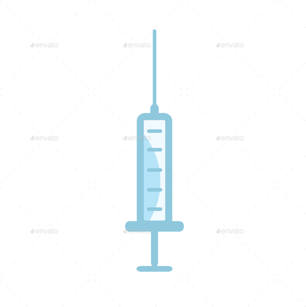 Medical Syringe Vector Illustration