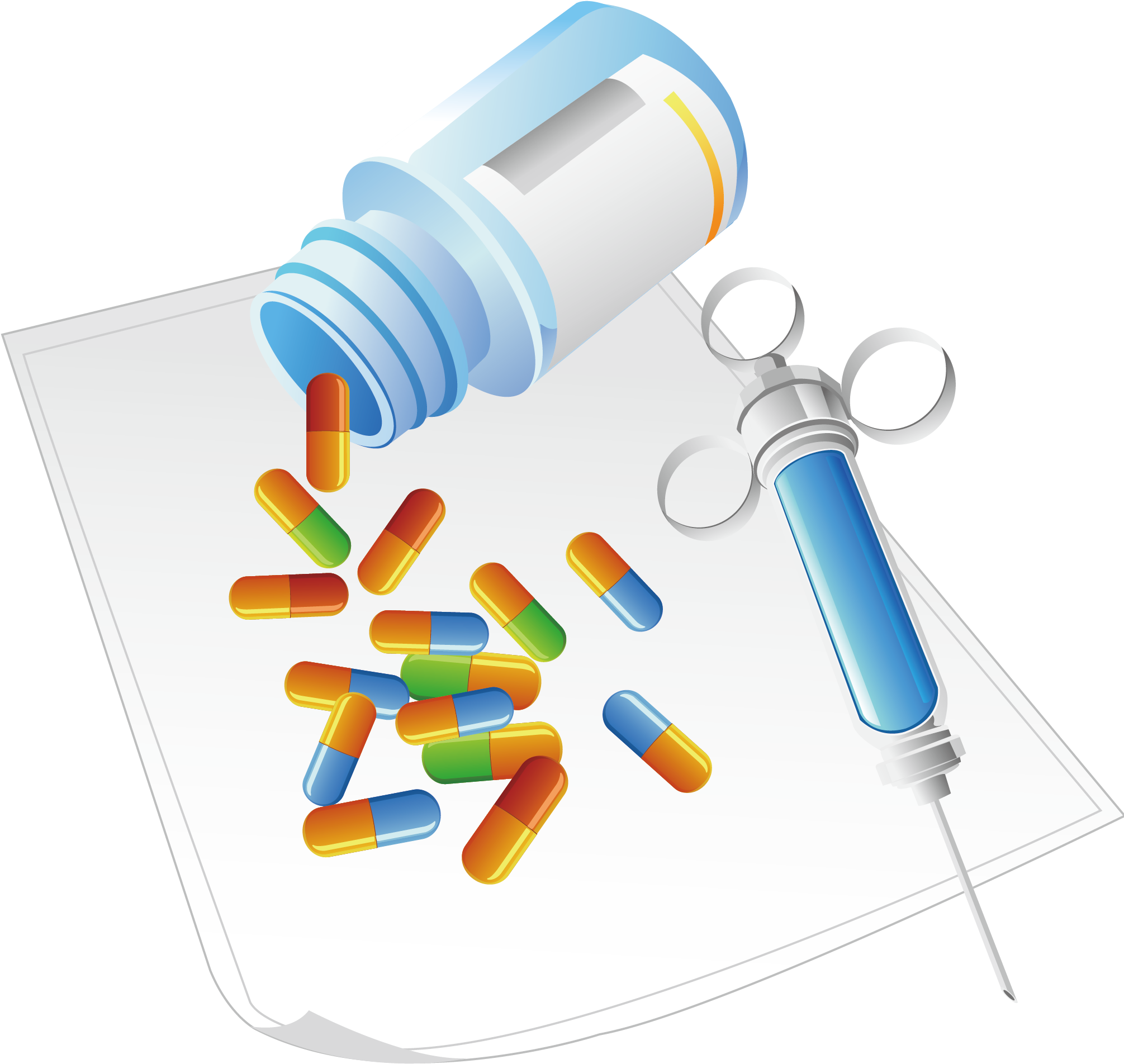 Medicationand Syringe Graphic