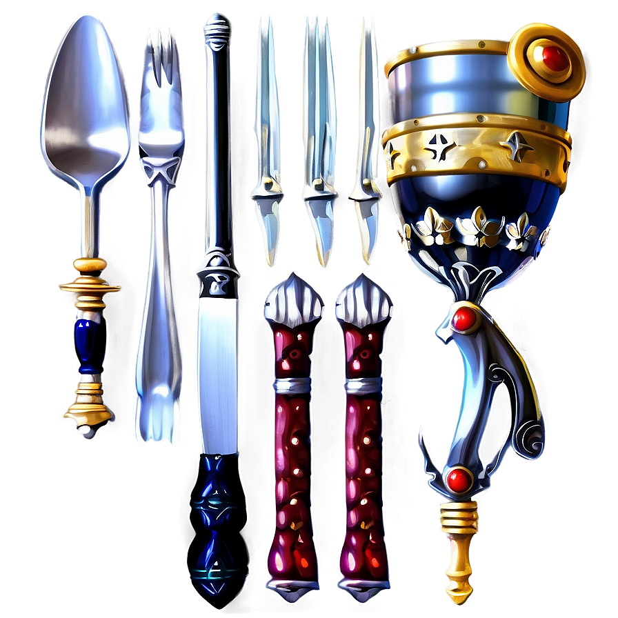 Medieval Banquet Utensils Png Krt