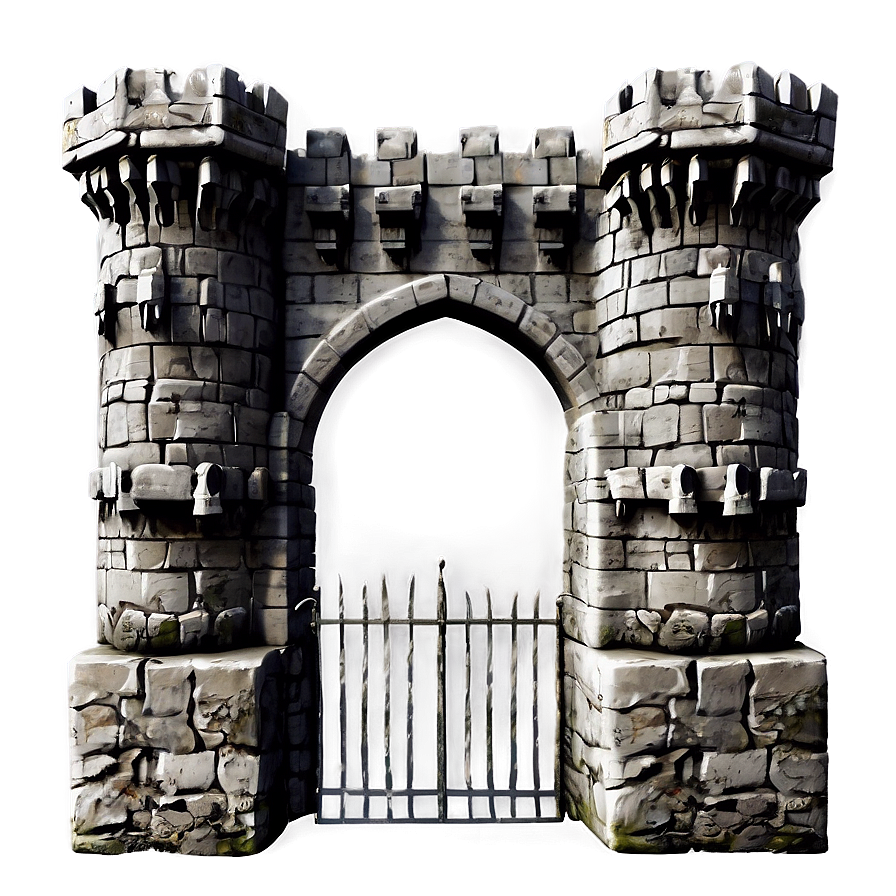 Medieval Castle Gate Png Rxx1