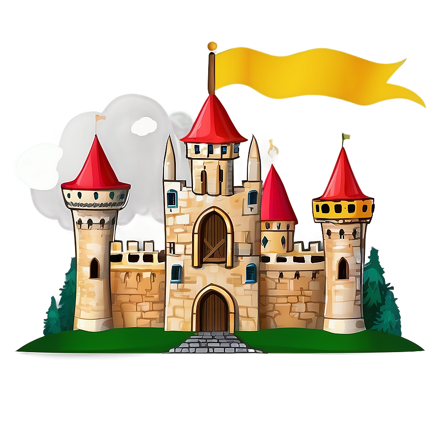 Medieval Castle Illustration Png 05212024