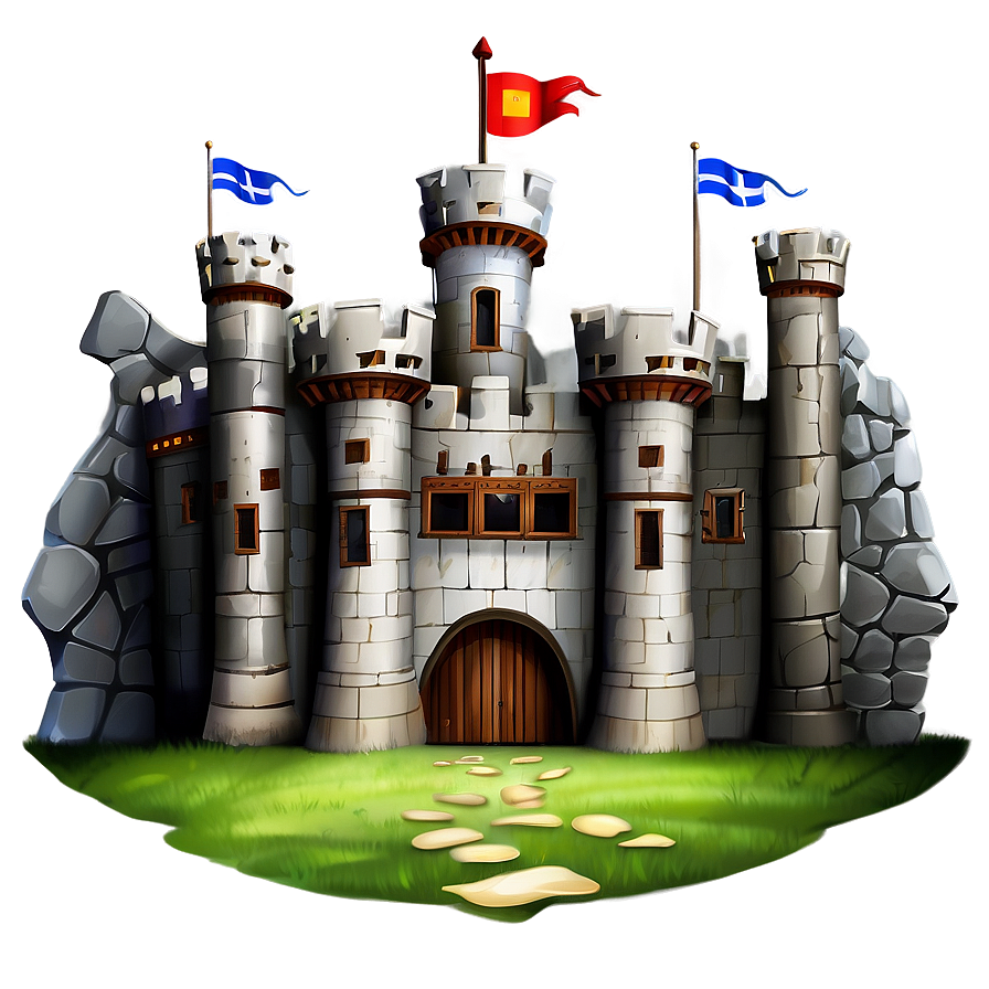 Medieval Castle Illustration Png Ovx