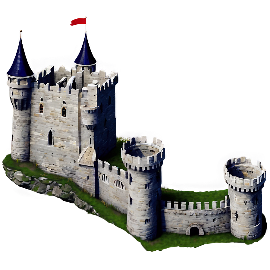 Medieval Castle Illustration Png Qvx31