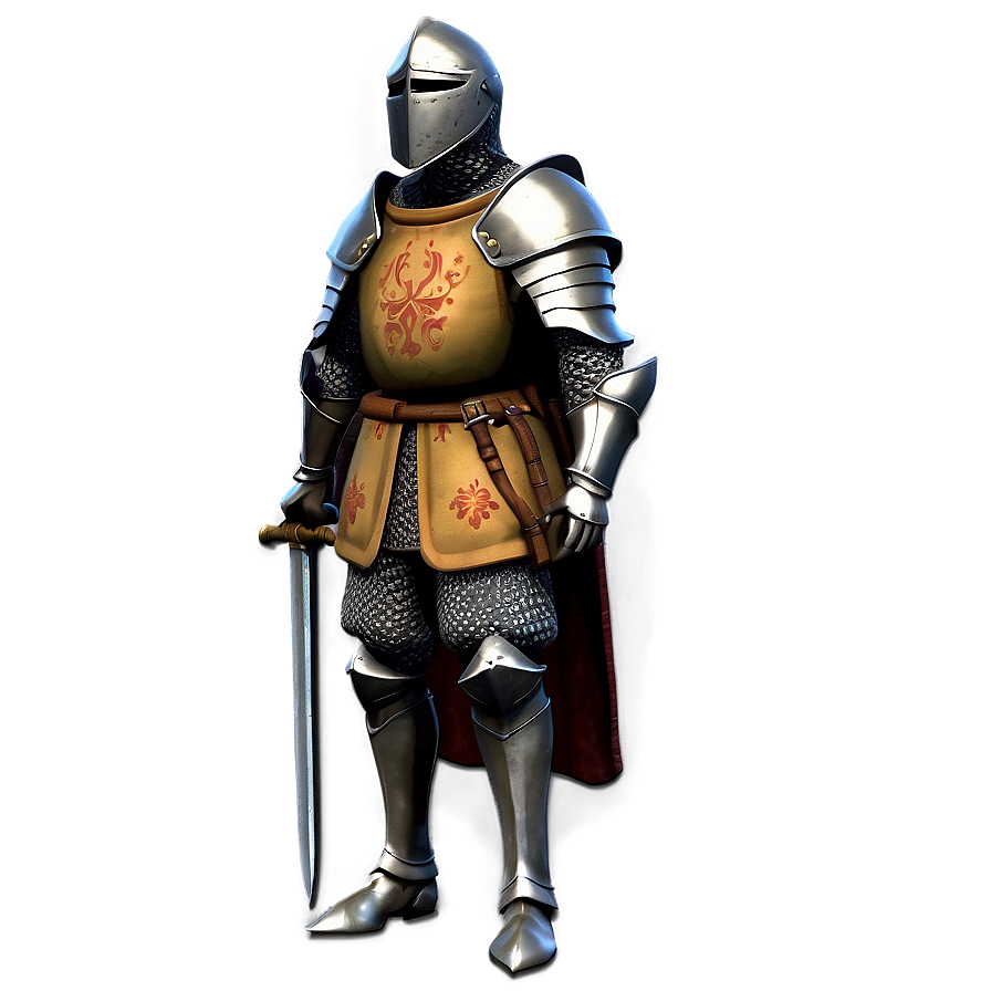 Medieval Game Character Knight Png 06262024