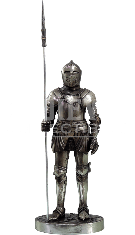 Medieval Knight Statuewith Spear