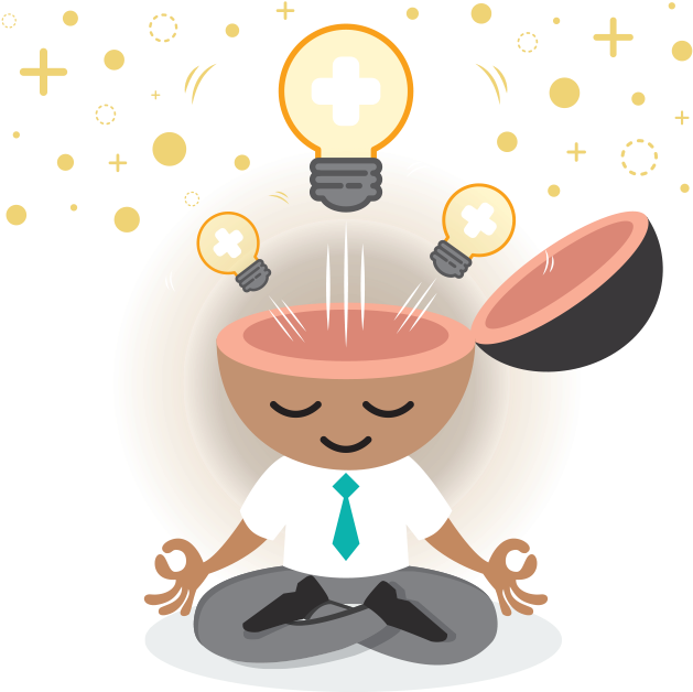 Meditating Cartoon Character Idea Generation