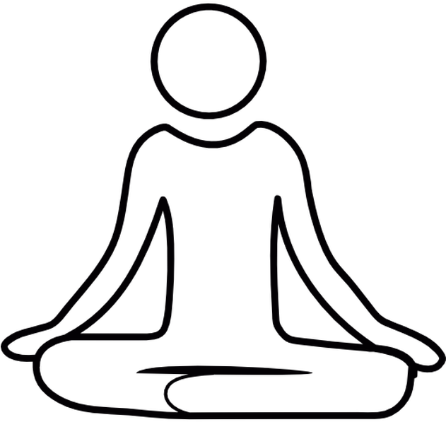 Meditation Silhouette Outline