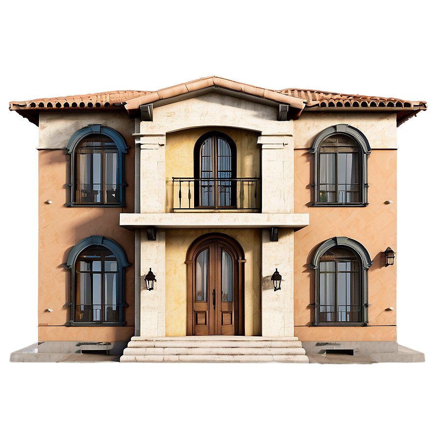 Mediterranean Mansion Facade Png Hsy