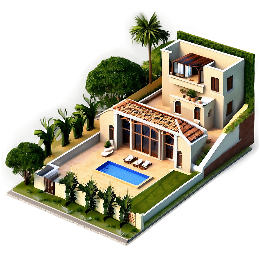 Mediterranean Villa Layout Png Hbc53