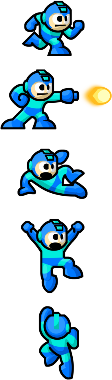 Mega Man Action Sprites