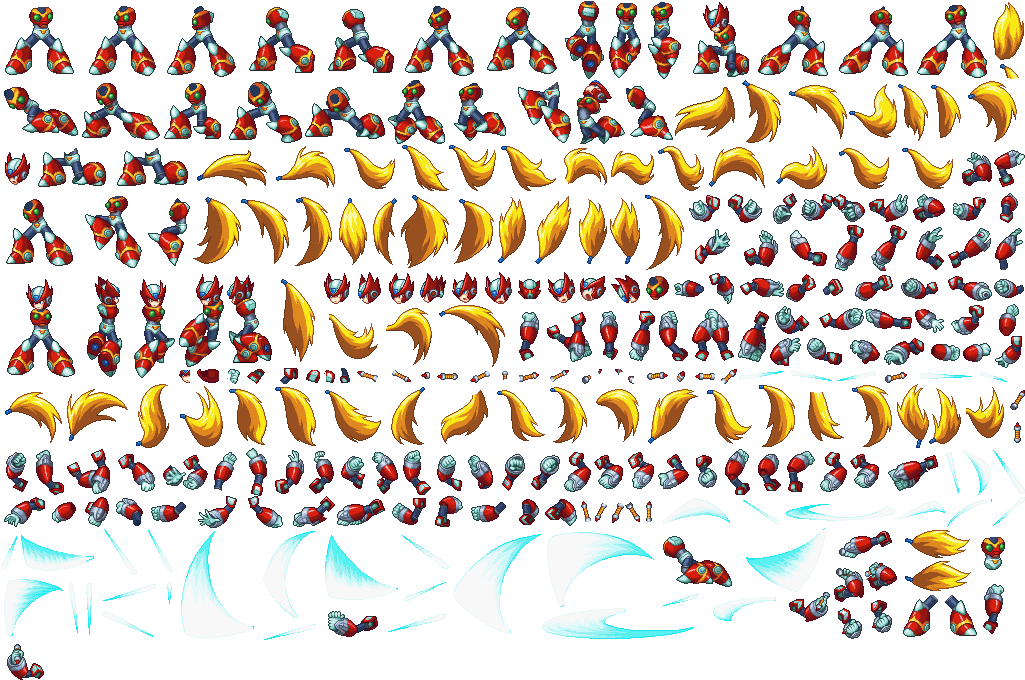 Mega Man Animated Sprite Sheet