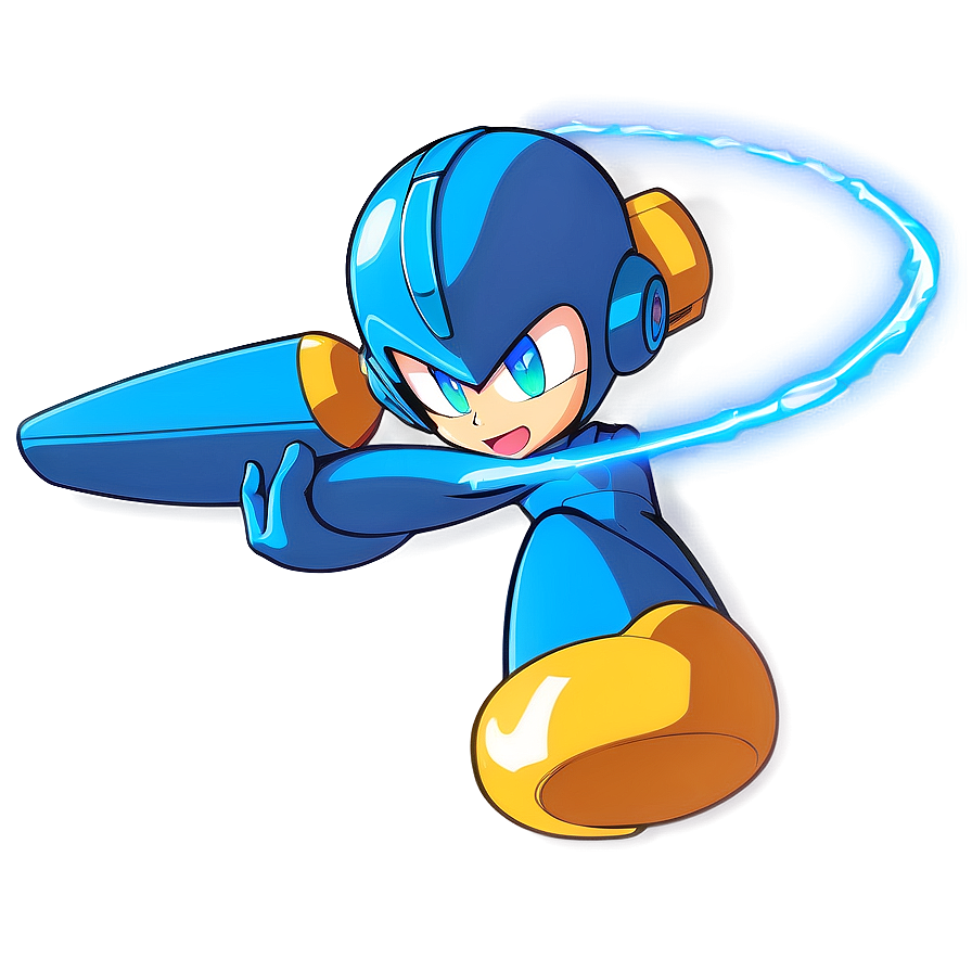 Mega Man Jumping Action Png 37