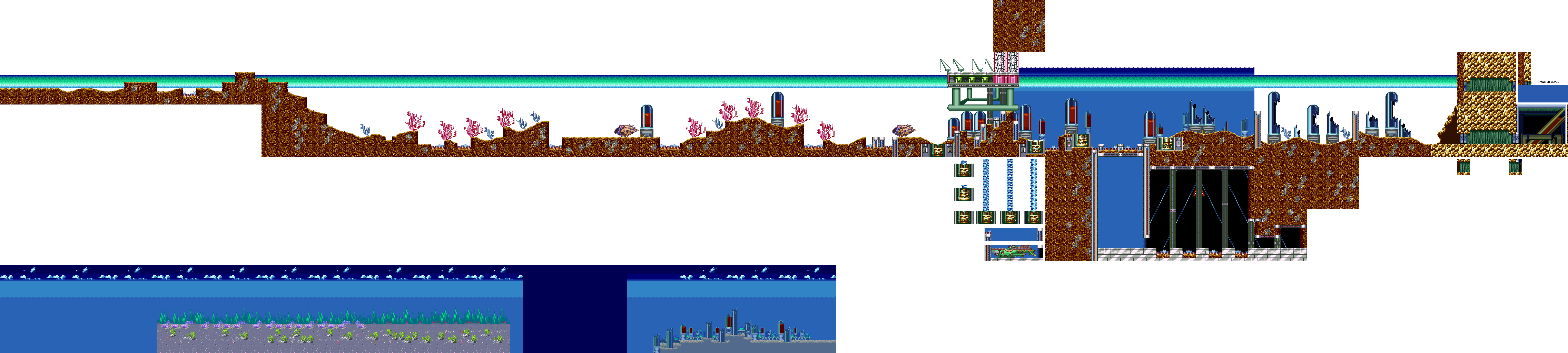 Mega Man Level Sprite Map