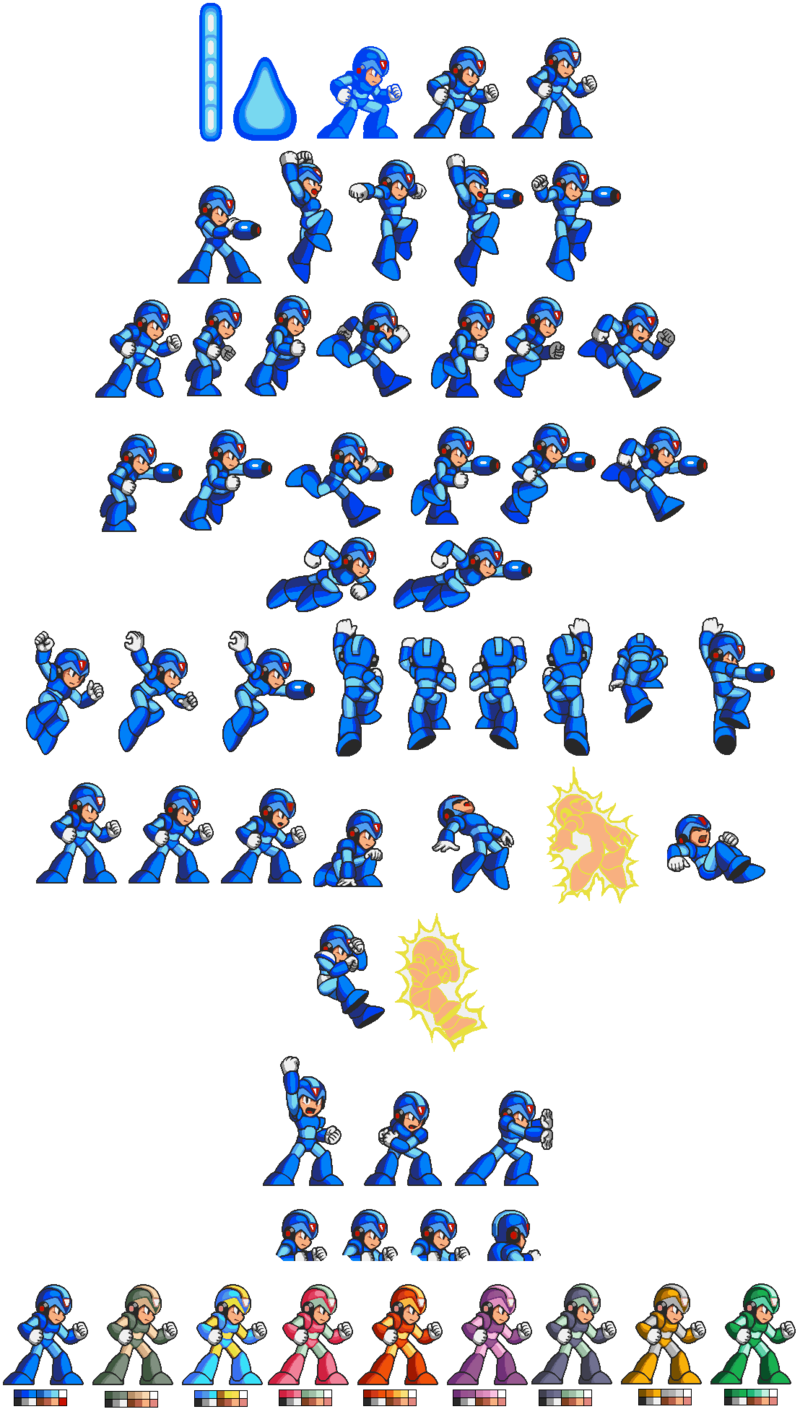 Mega Man_ Sprite_ Sheet_ Animation