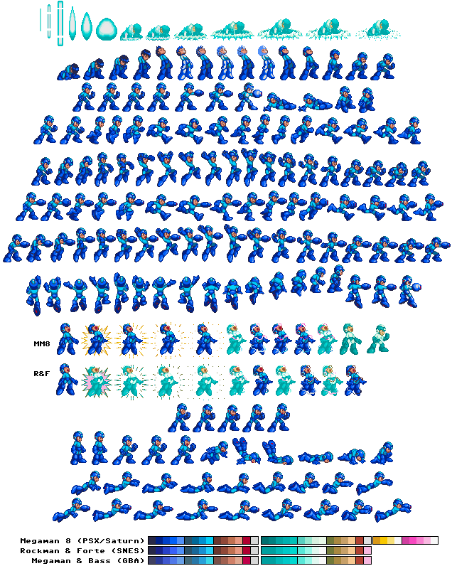 Mega Man Sprite Sheet Compilation