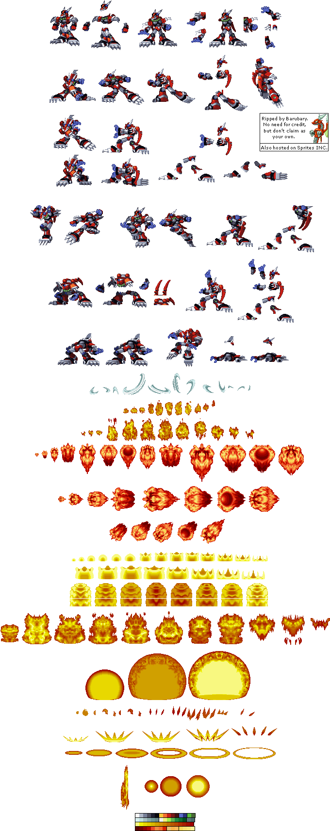 Mega Man X Sprite Sheet