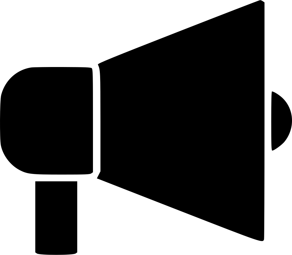 Megaphone Icon Silhouette