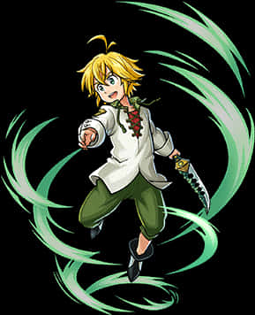 Meliodas_ Anime_ Character_ Action_ Pose