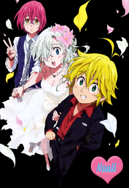 Meliodas_ Elizabeth_ Wedding_ Anime