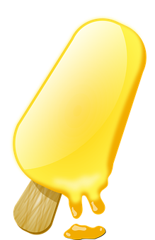 Melting Yellow Popsicle