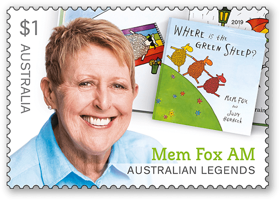 Mem Fox Australian Legends Stamp