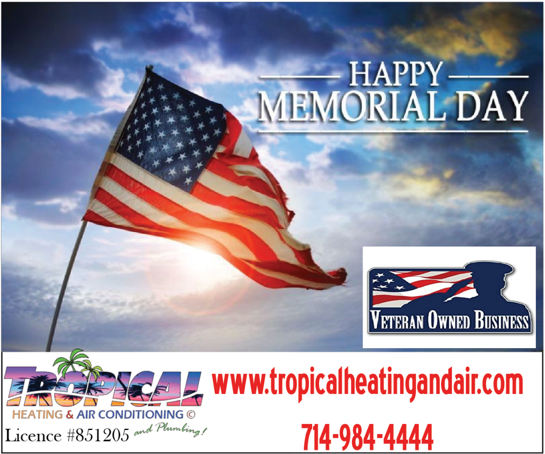 Memorial Day American Flag Advertisement