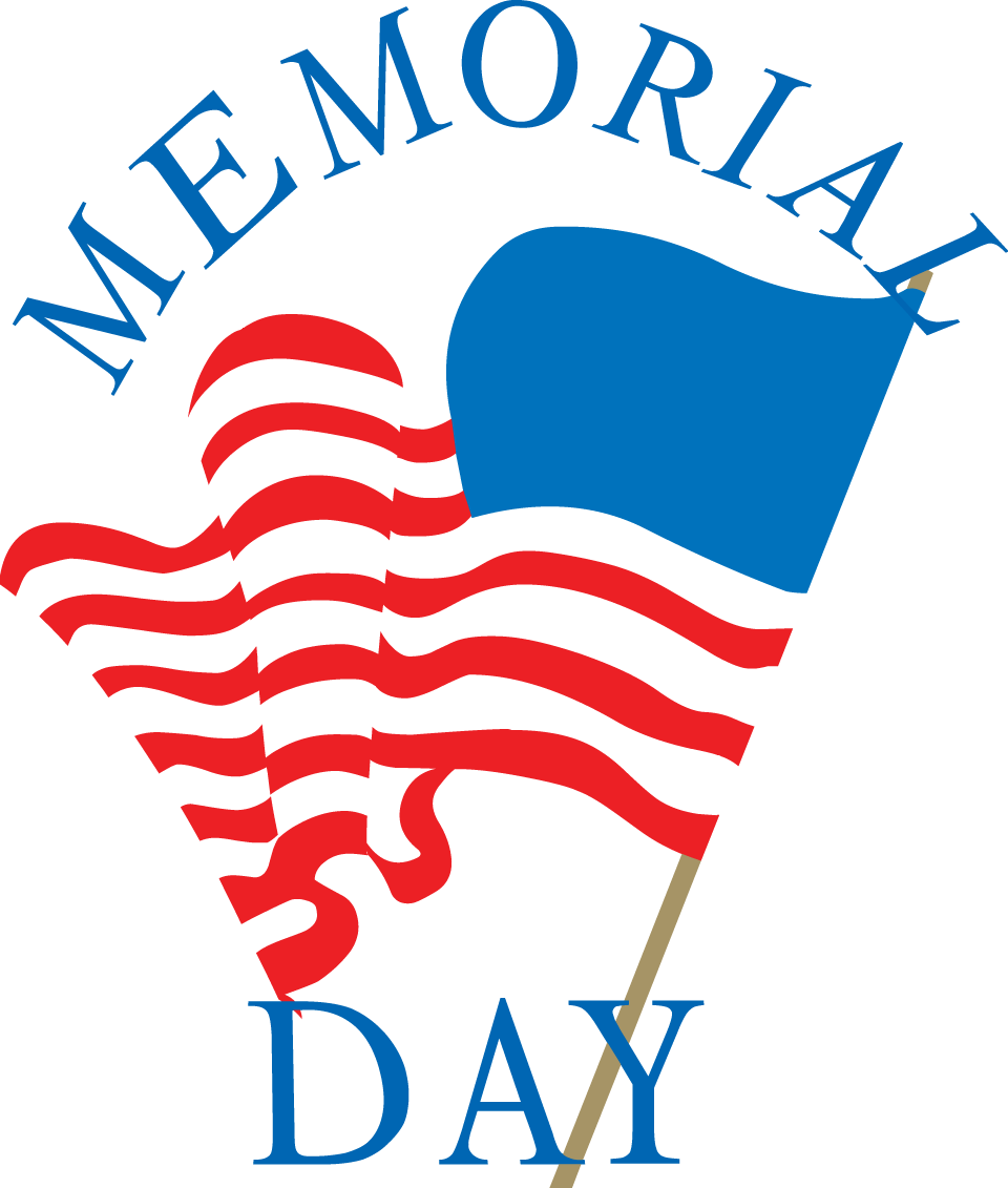 Memorial Day Flag Graphic