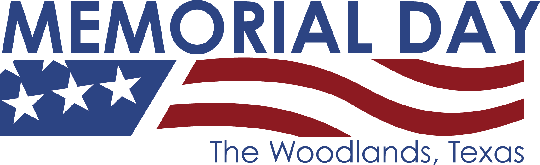 Memorial Day The Woodlands Texas Logo