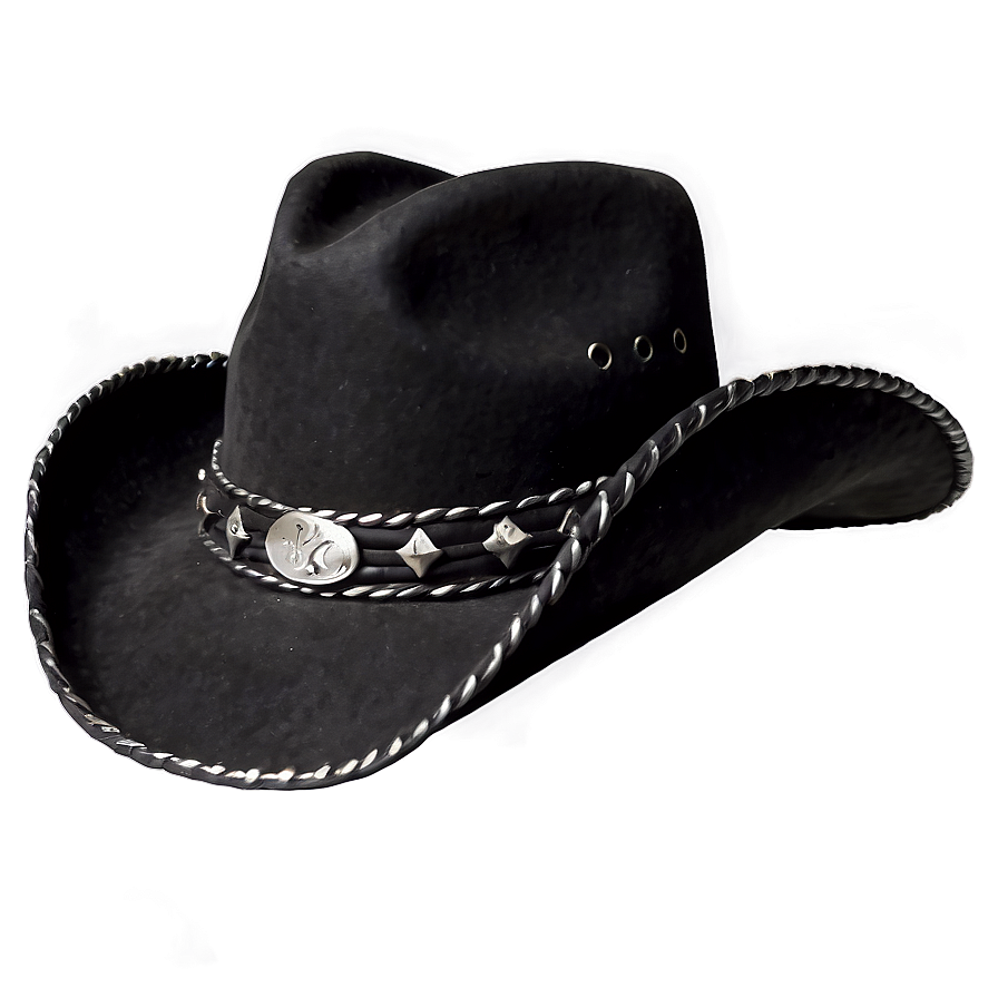 Men's Black Cowboy Hat Png Myo39