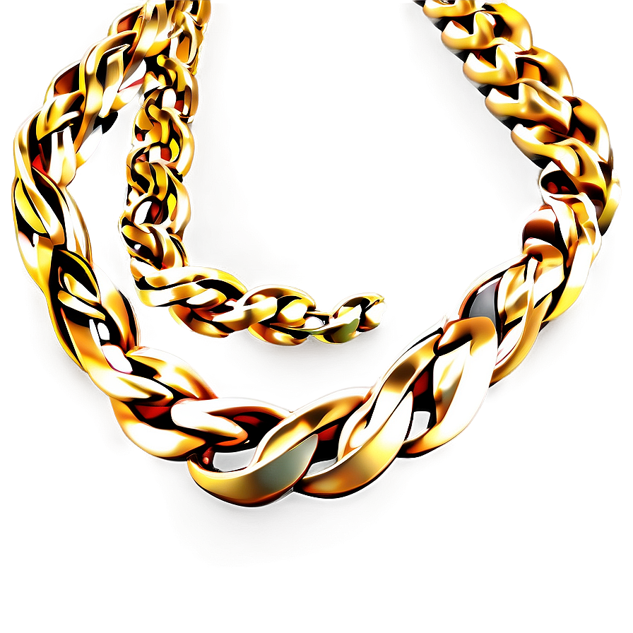 Men's Gold Chain Png 05042024