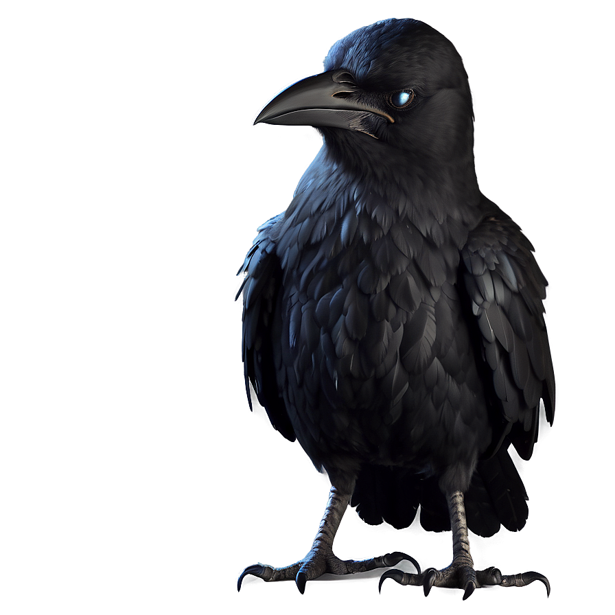 Menacing Dark Magic Crow Png 06292024