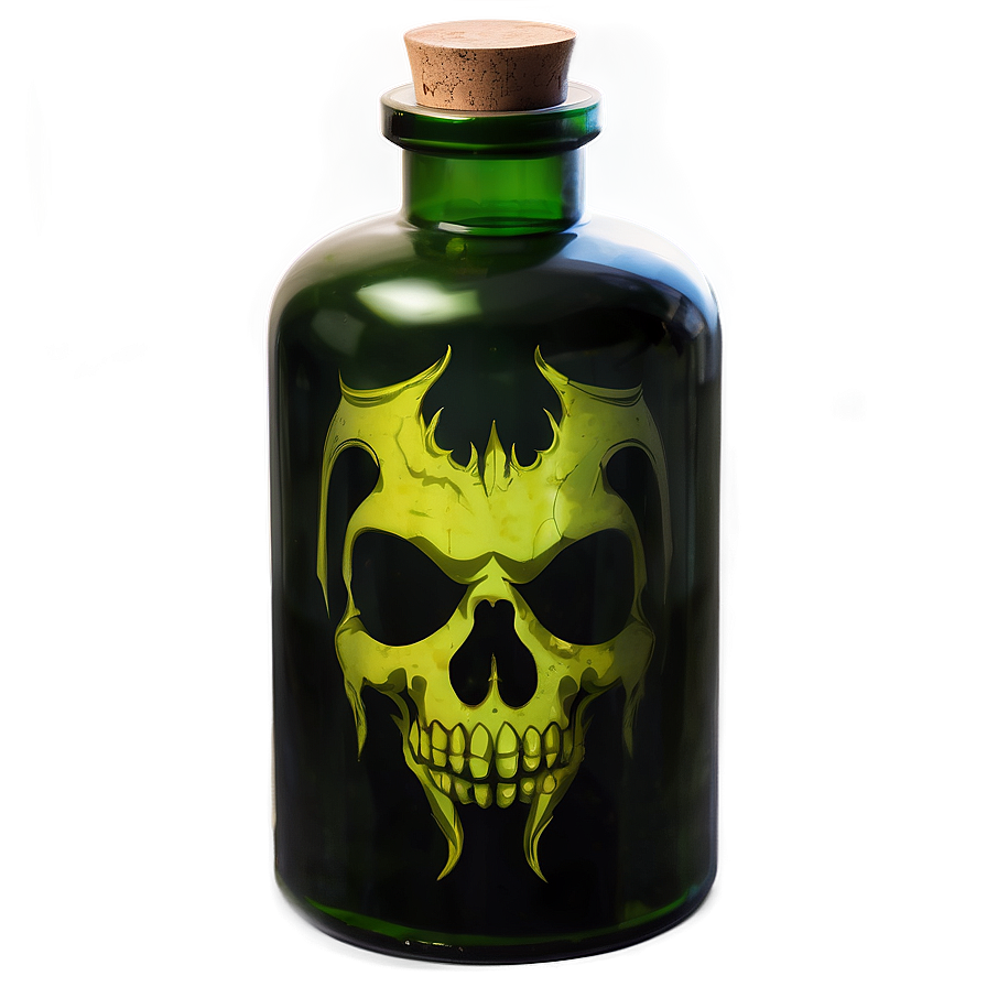 Menacing Poison Bottle Png 06252024