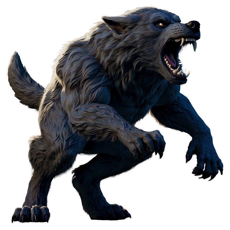 Menacing Werewolf Howl Png Xuw92