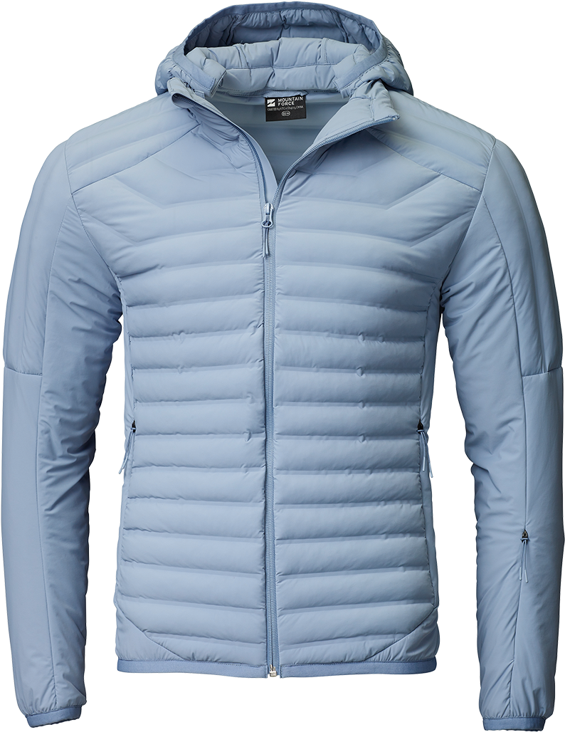 Mens Insulated Hooded Jacket Blue
