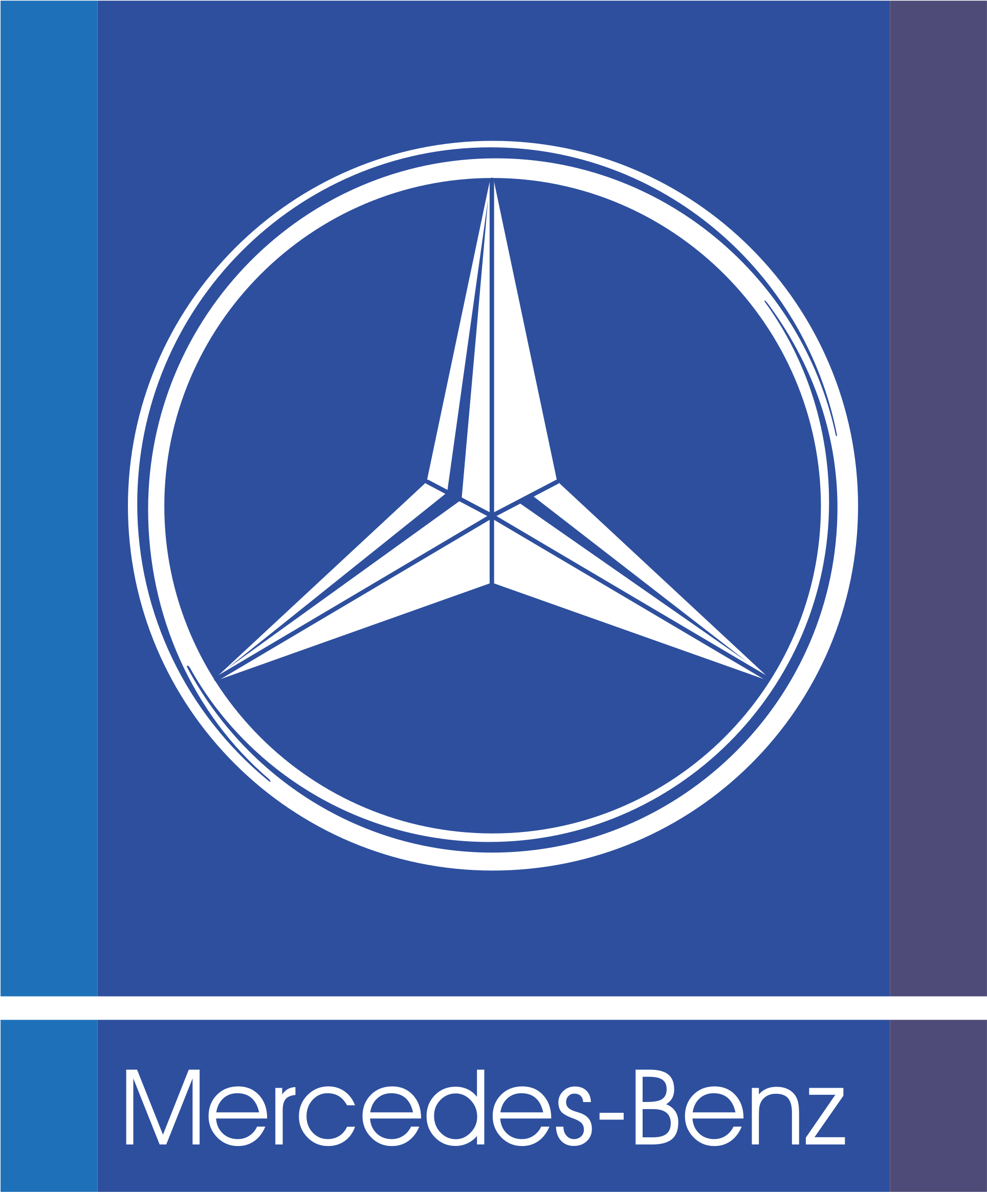 Mercedes Benz Logo Blue Background