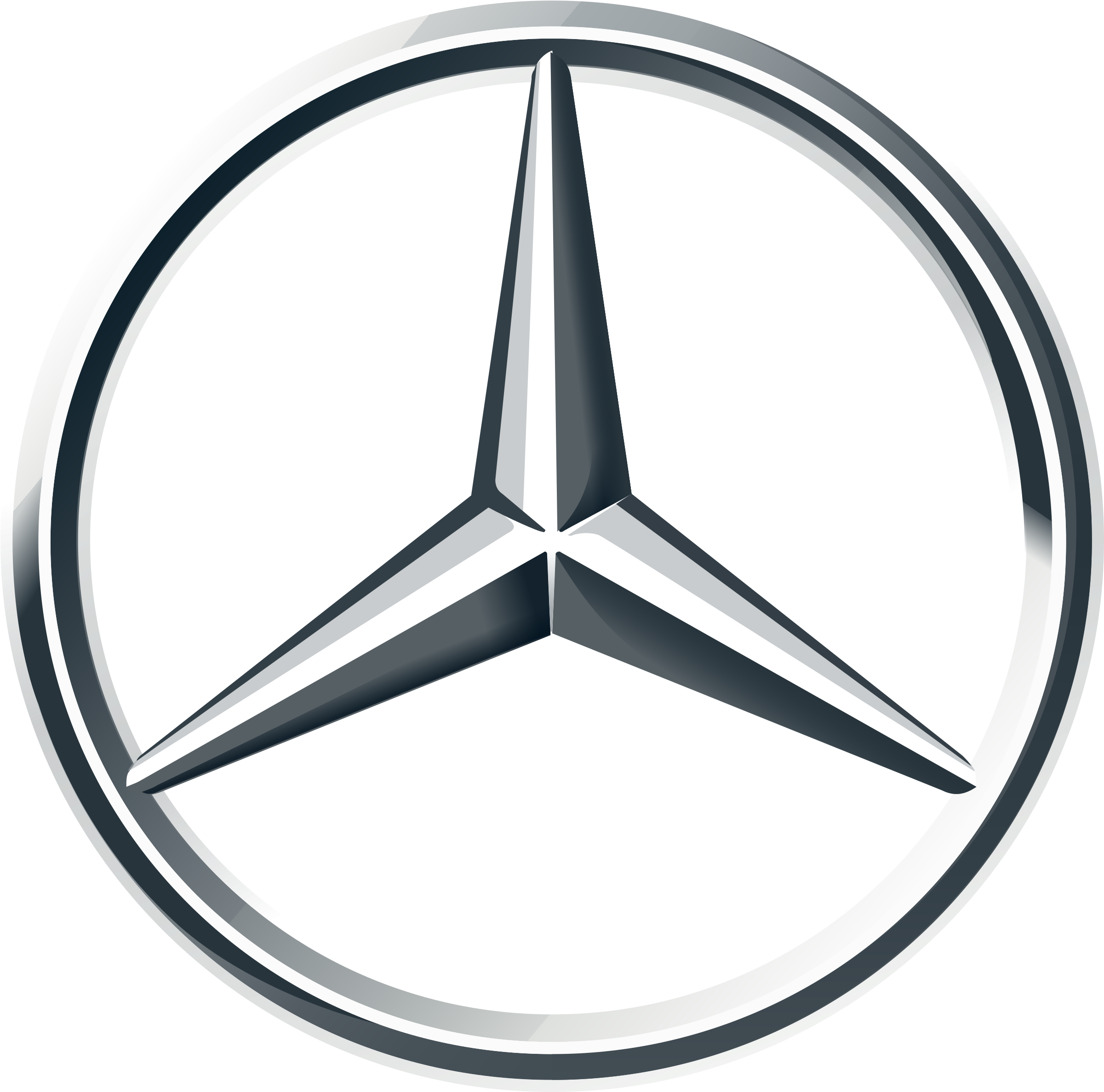 Mercedes Benz Logo Silver