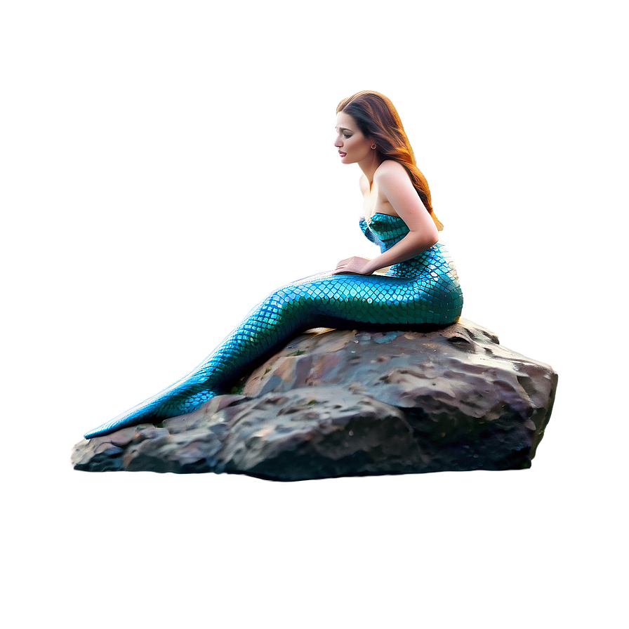 Mermaid On Rock Png 20