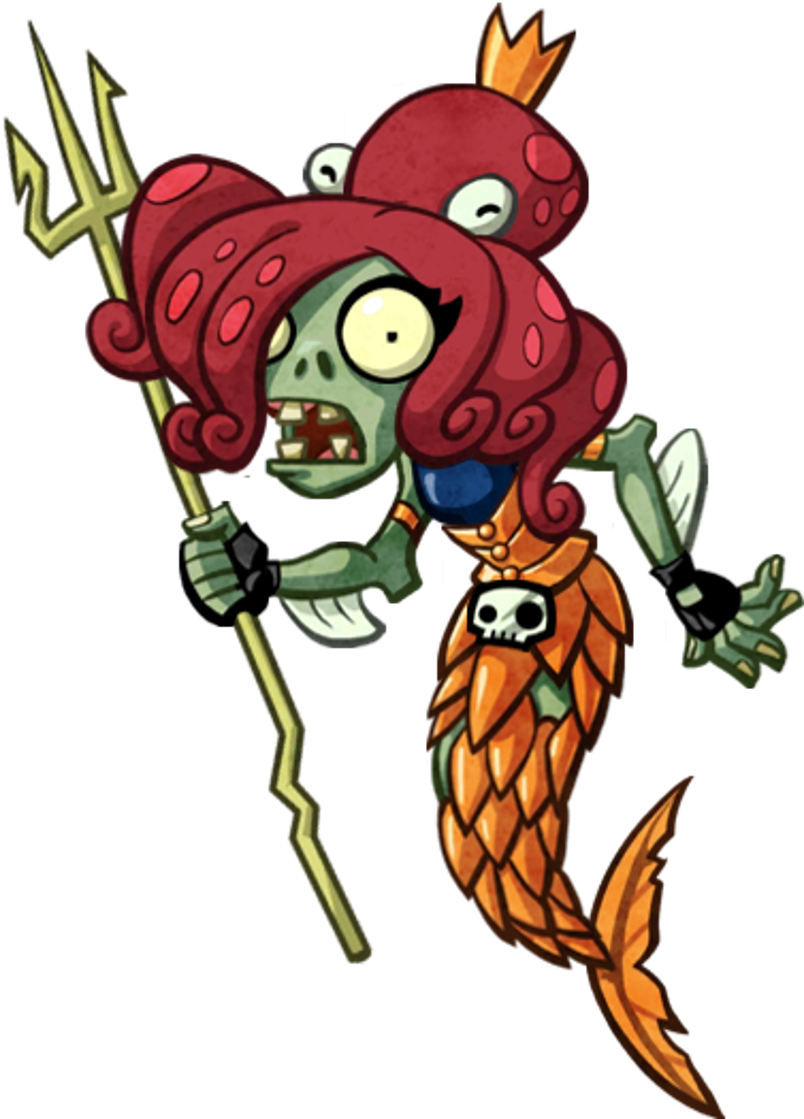 Mermaid Zombie Cartoon