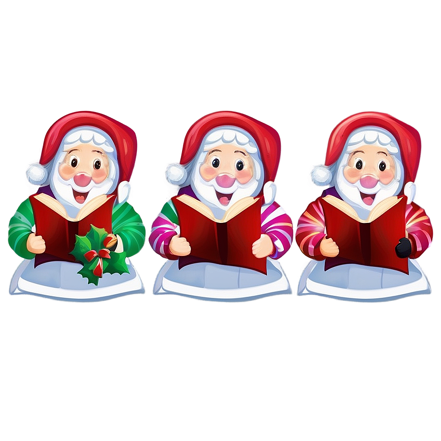 Merry Christmas Carolers Png Yny